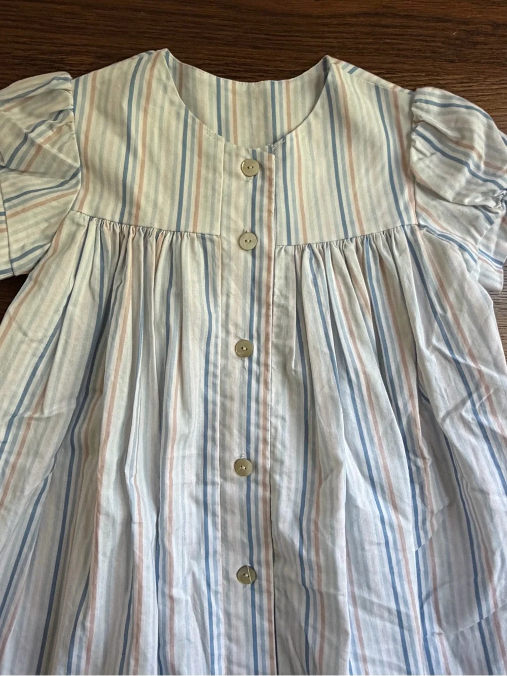 Hannah Kate Striped Button-Front Dress 4
